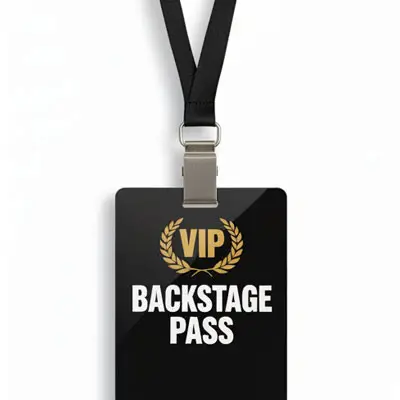 Custom Laminate Event BadgesWith optional lanyard & clip Custom Laminate Event Badges<br /><font size=2>With optional lanyard & clip</font>