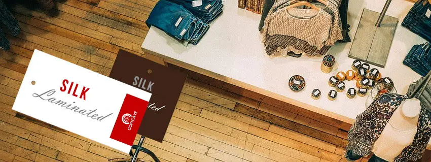 Silk Laminated Clothing Hang Tags