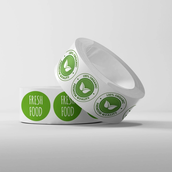 Polyester Circle Roll Labels