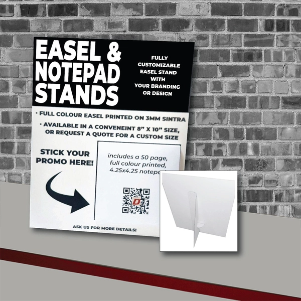Tabletop counter custom signs