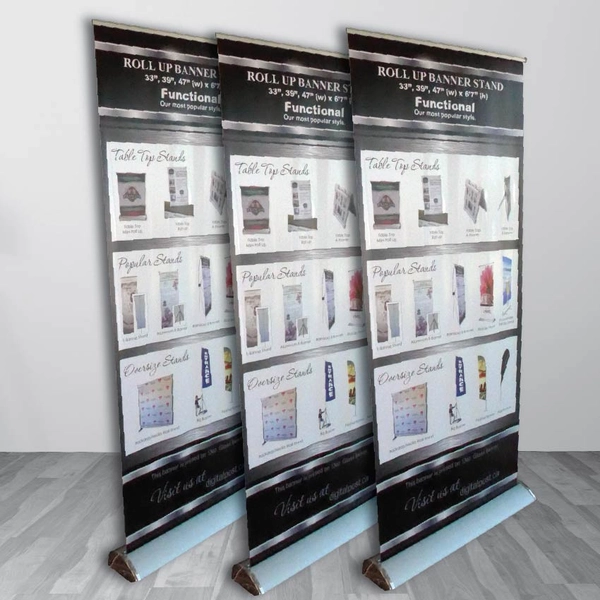 custom premium rollup banners