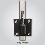 flag holder close up