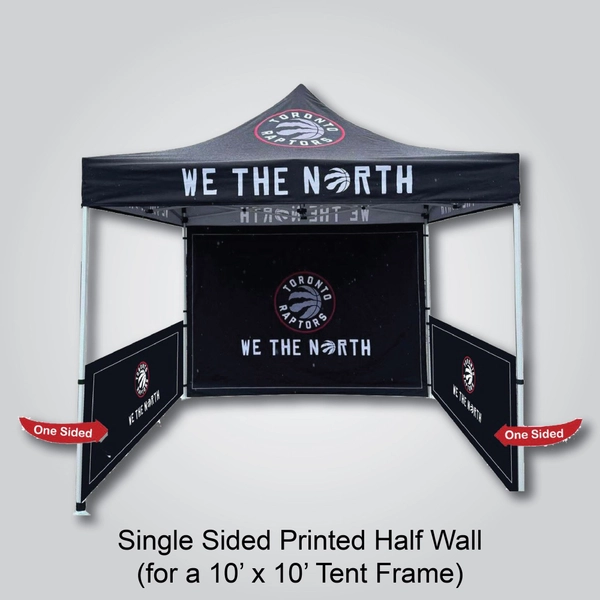 printed s/s half wall