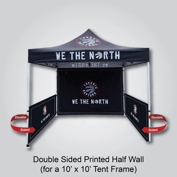 printed d/s half wall