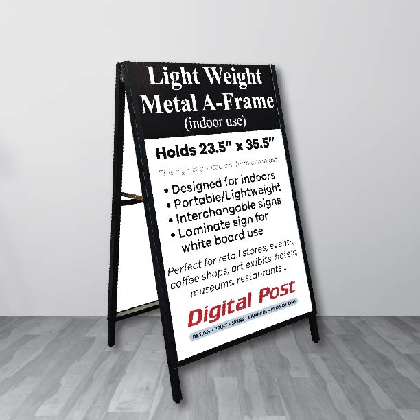 Steel A-frame Sign Calgary | Sidewalk Signs