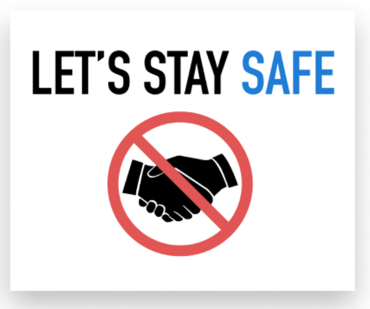 8" x 10" Decal (Let's stay safe)