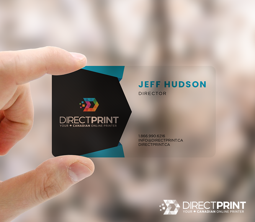 Frosted plastic cards