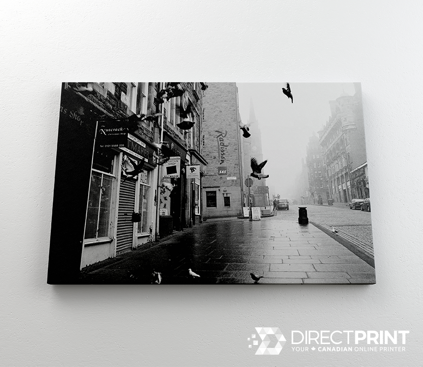 Mounted canvas prints