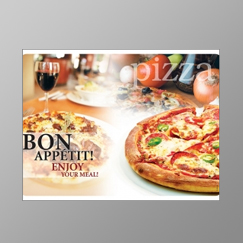 Pre-printed placemats
