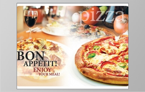 Pre-printed placemats