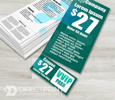 Tear-off business cards