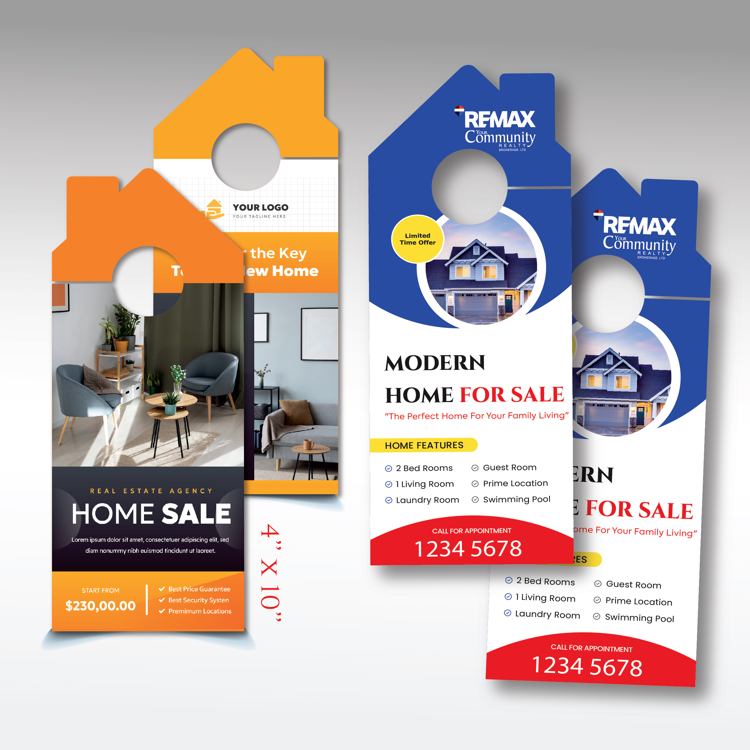 Custom Die Cut Door Hanger