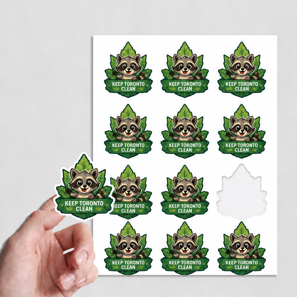 Custom Shape Stickers Sheet (Kiss Cut).