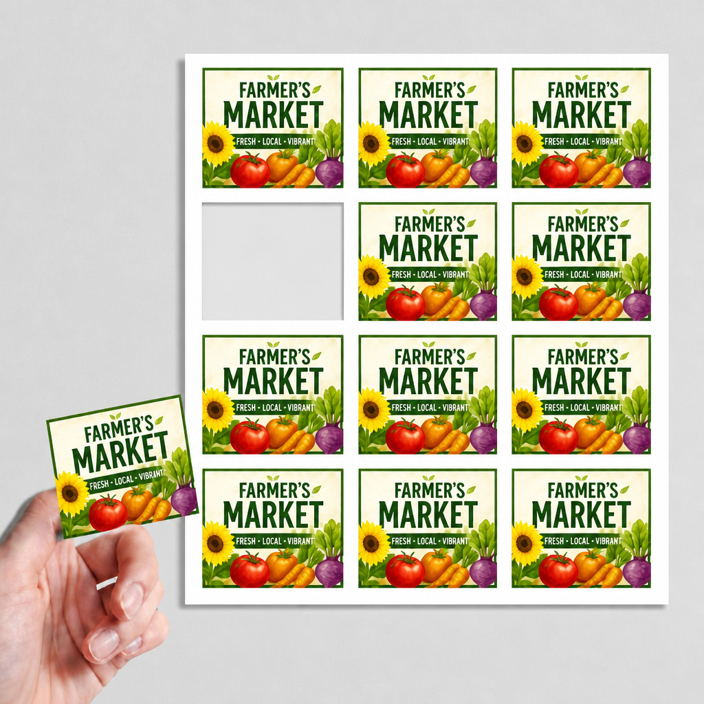 Square Stickers Sheet (Kiss Cut)