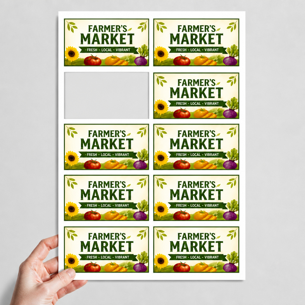 Rectangle Stickers Sheet (Kiss Cut).