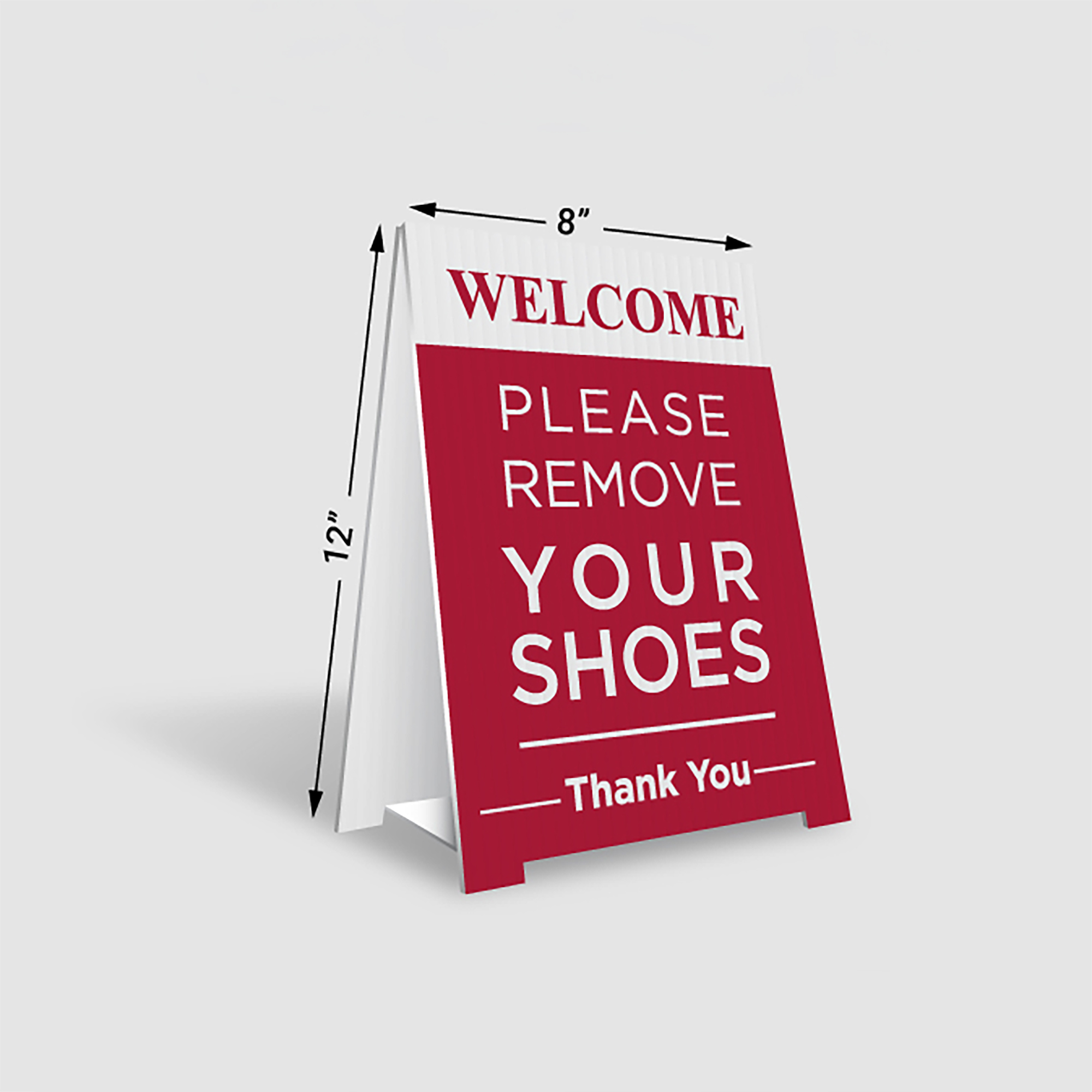 Remove Shoes Signs