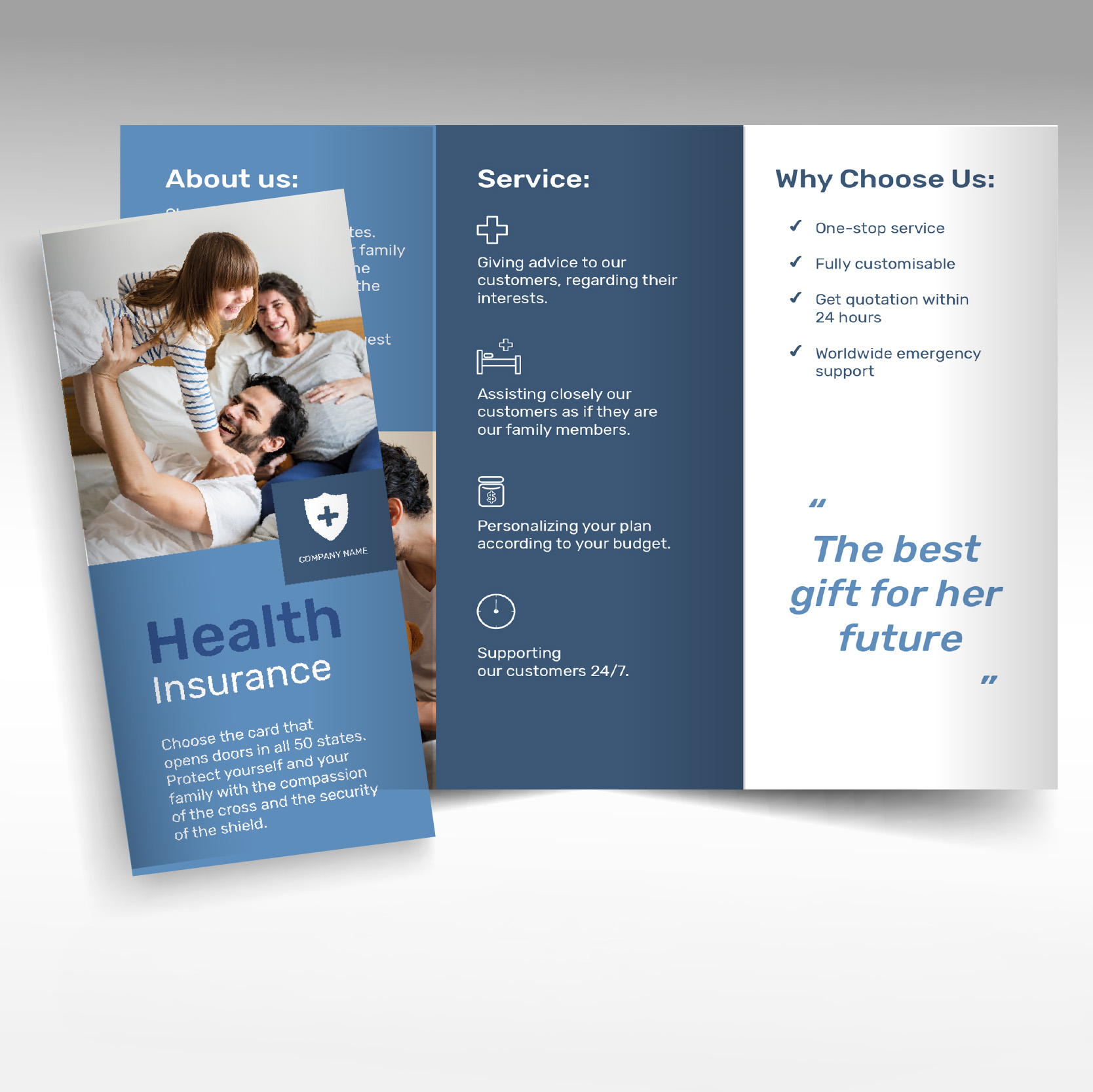 Folded Brochure (UV - High Gloss)