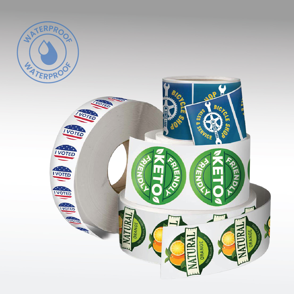 Waterproof Roll Labels