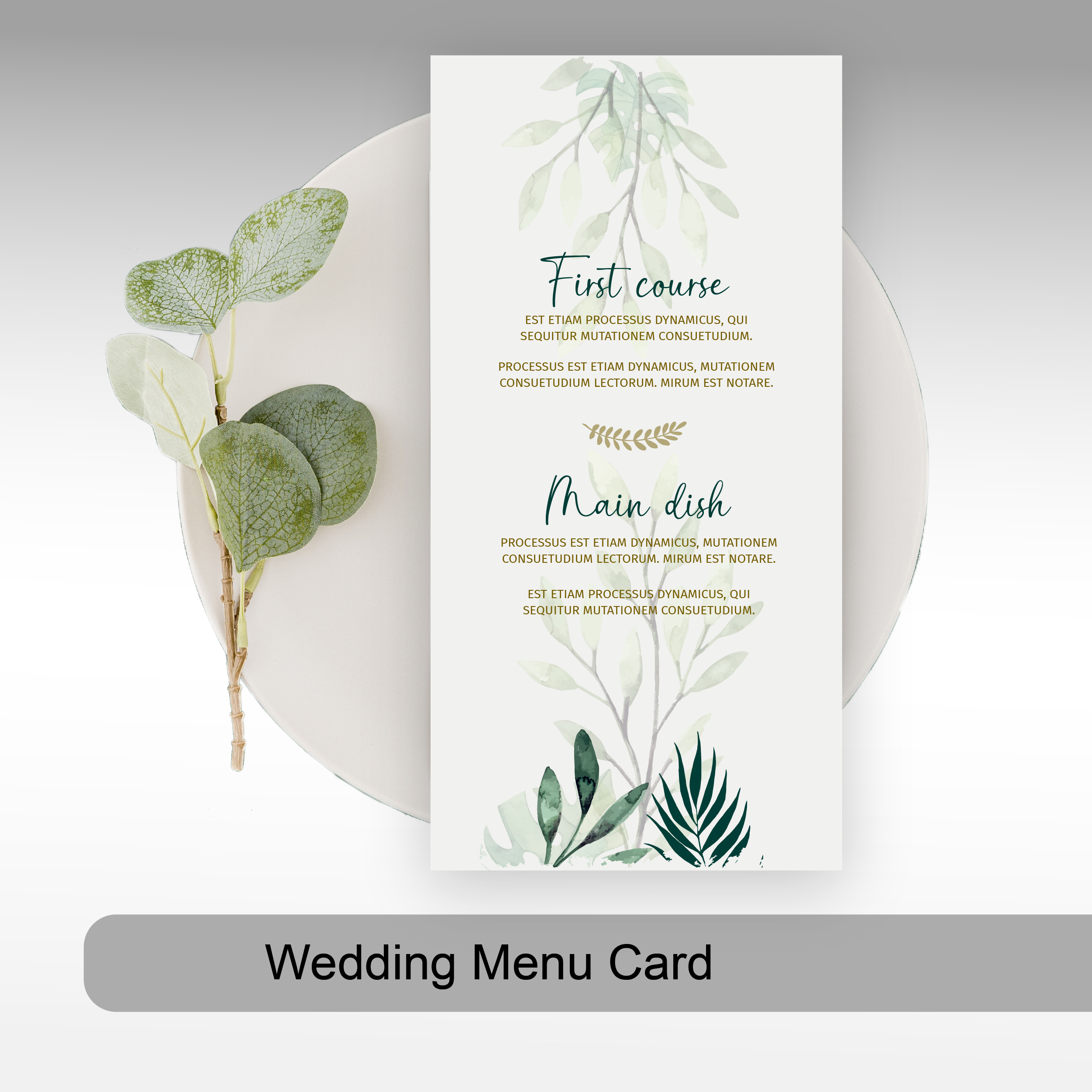 Menu Card