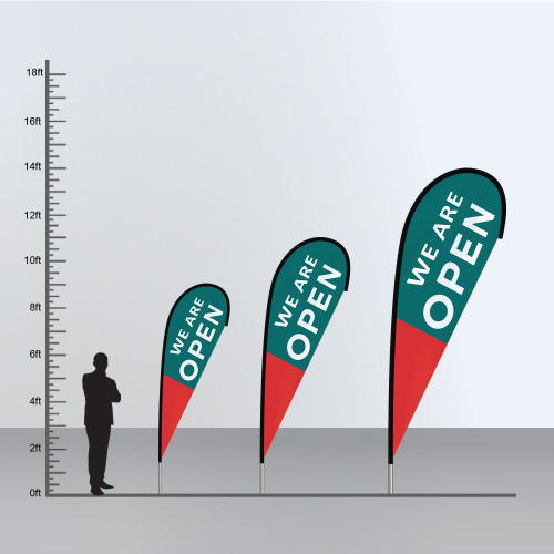 Teardrop Flags 2