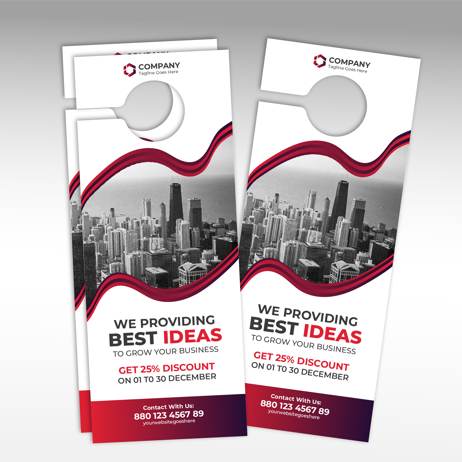 Slot Door Hangers (4.25 x 11") 1