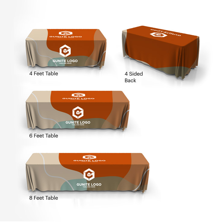 Regular 4 Sided Table Cover 1