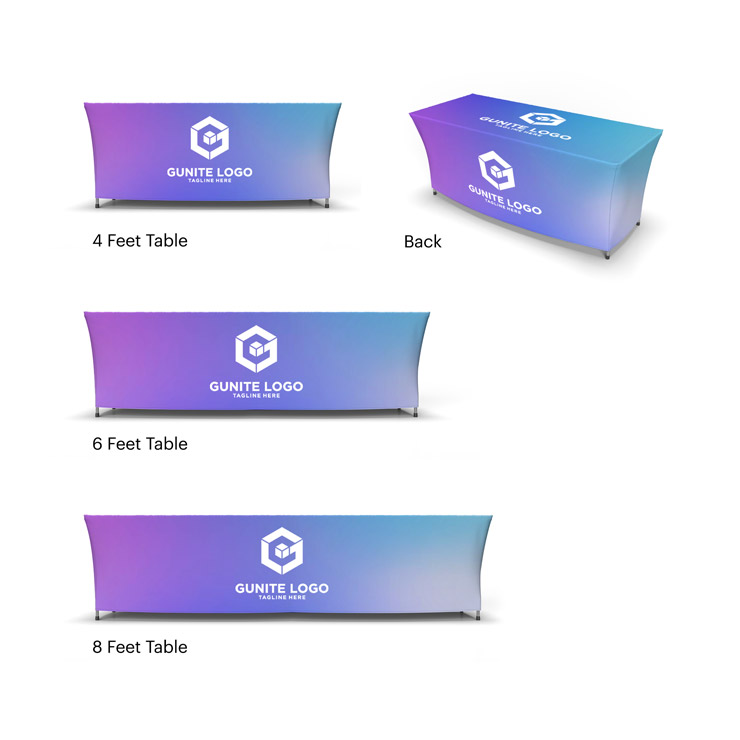 Stretch 4 Sided Table Covers 1