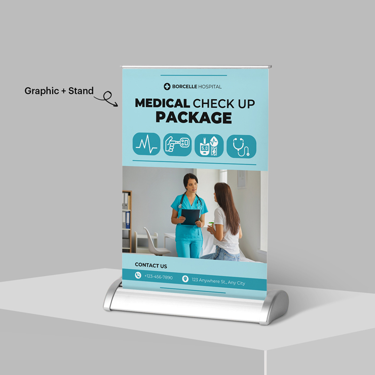 Table Top Mini Pull-Up Banners. 1
