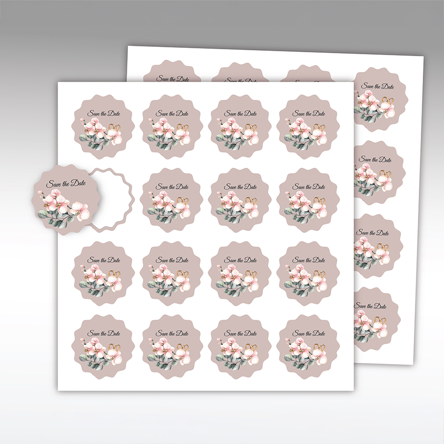 Wedding Custom Shape Stickers 3
