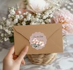 Wedding Custom Shape Stickers 1