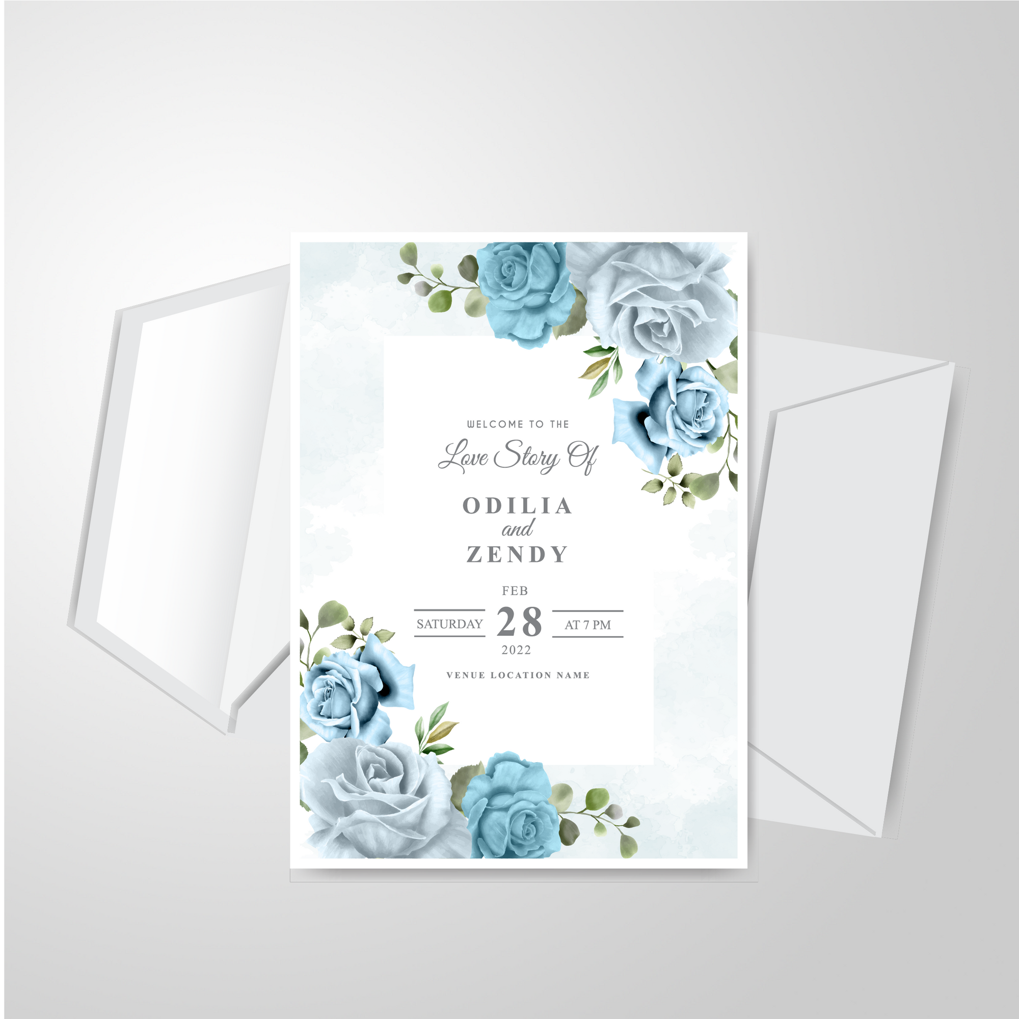 Wedding Invitations Card (Flat) 1