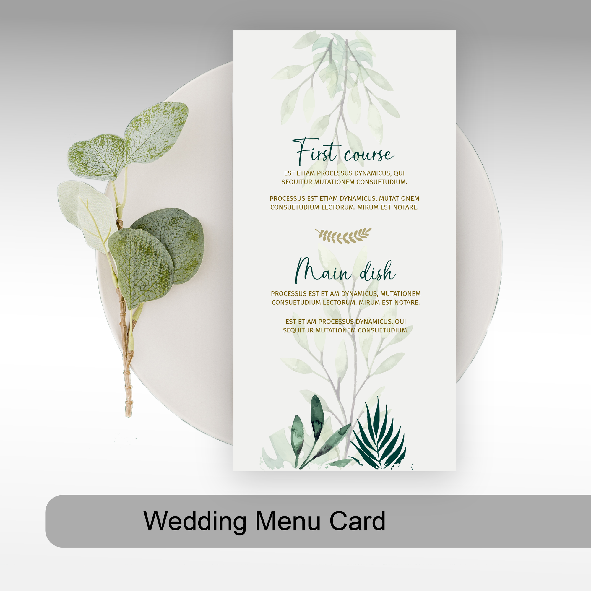 Menu Card 1