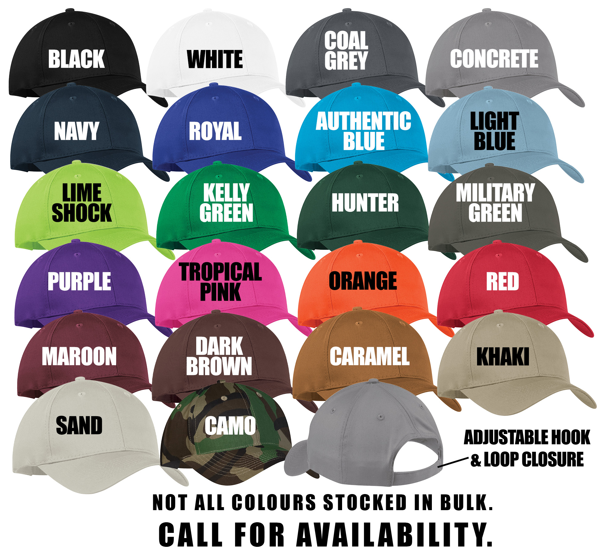 Hat Colour Options