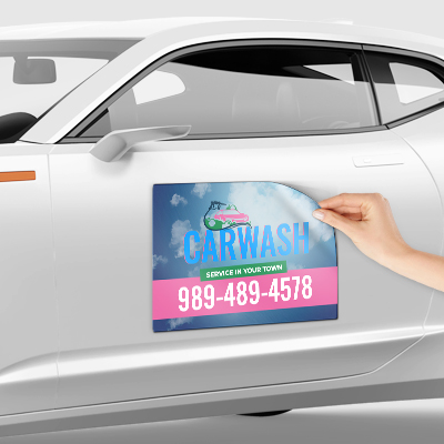 Car Decals showcasing vibrant designs for vehicle advertising.