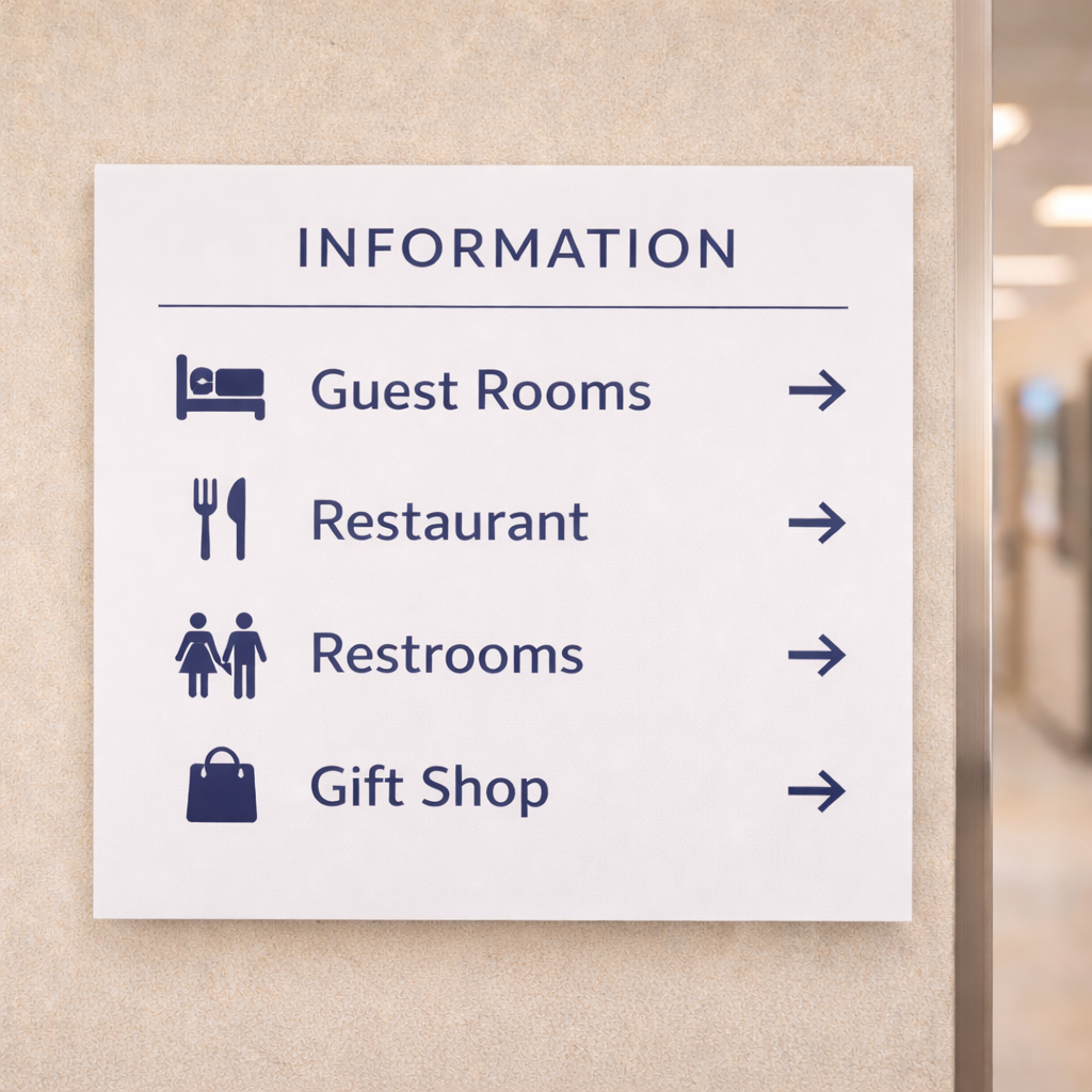 PVC retail sign