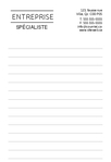 bloc-note 3,5"x5,25" - lignes