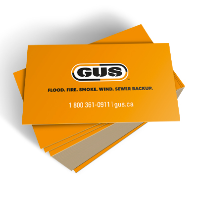 Imprimeur officiel de GUS pour les cartes d'affaires