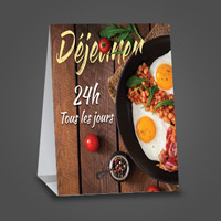 Impression de cartons tente ou cartons de table personnalisés