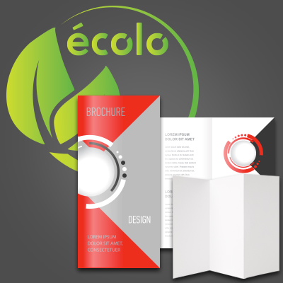 Imprimerie éco responsable pour dépliants et brochures écologiques imprimées sur un papier recyclé à 100%