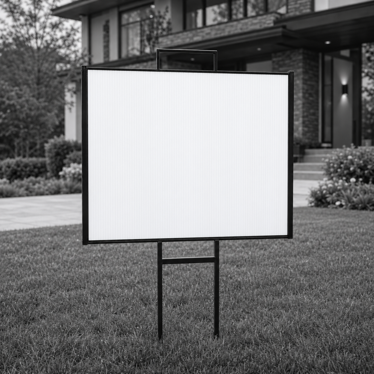 Insert-style real estate lawn sign