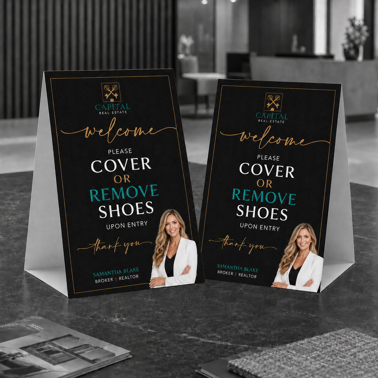 Table Tent Card Two Side
