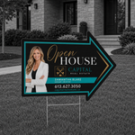 Custom Shaped Directional Signs - Real Estate Sign