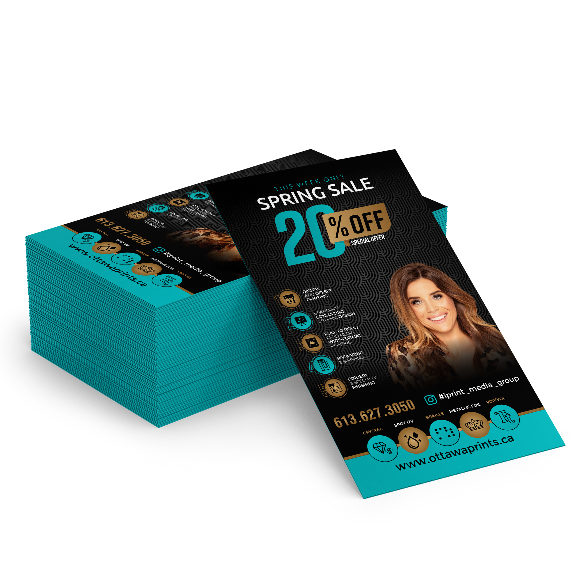CUSTOM RACK CARDS