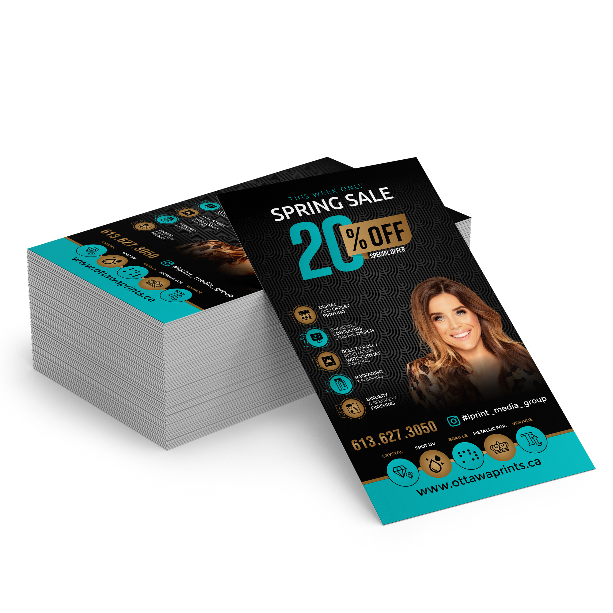 CUSTOM RACK CARDS