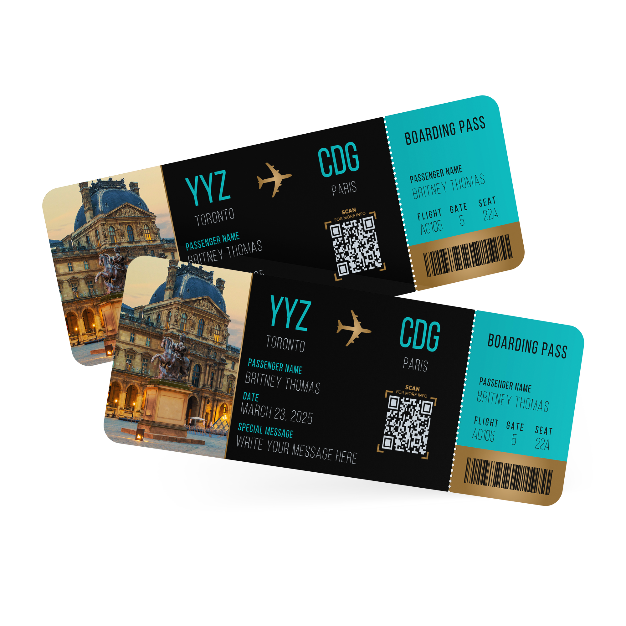 Custom Tear Off Cards