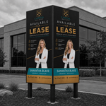 V-Shape Commercial Sign