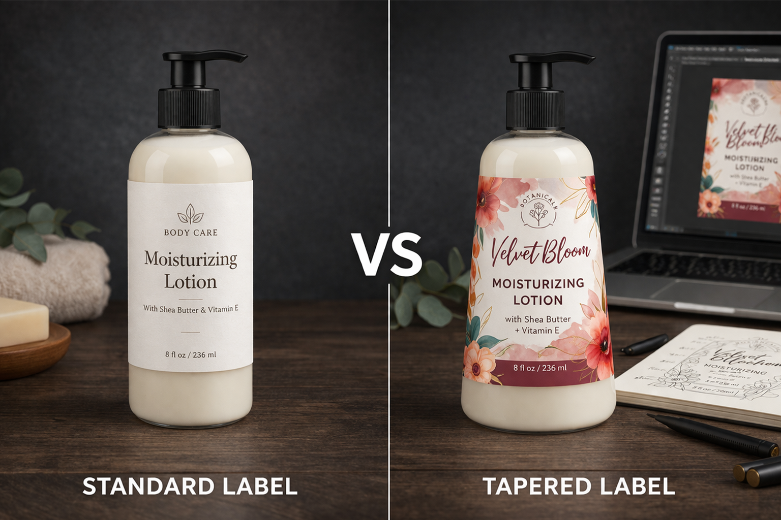Versus Label Tapered Label vs Standard Label: Key Differences Explained | Labels ...