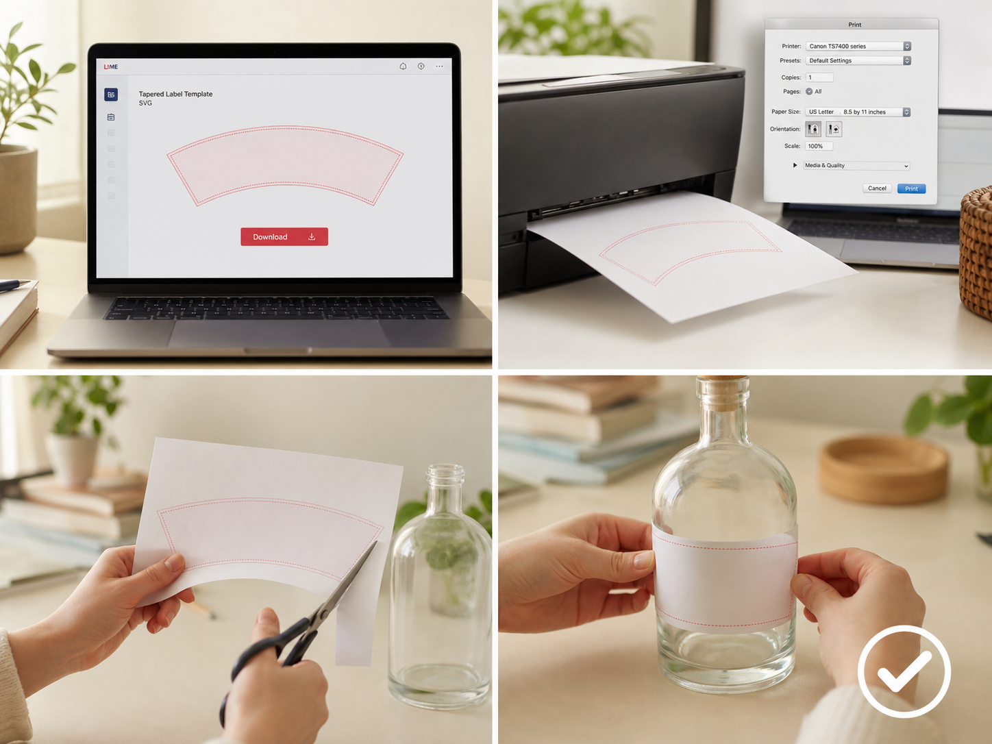 Torned Labels Free Tapered Label Generator | Labels Made Easy