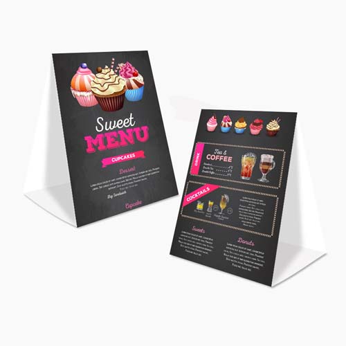 Table Tent Card (Two Side)
