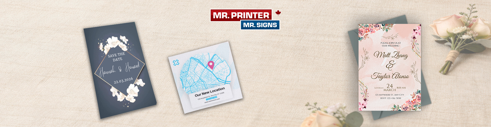 Must-have wedding print essentials for couples getting married in Canada.